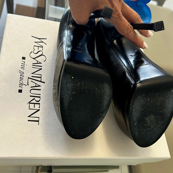 YVES SAINT LAURENT VERNIGOLF NERO PLATFORM - Picture 6 of 7